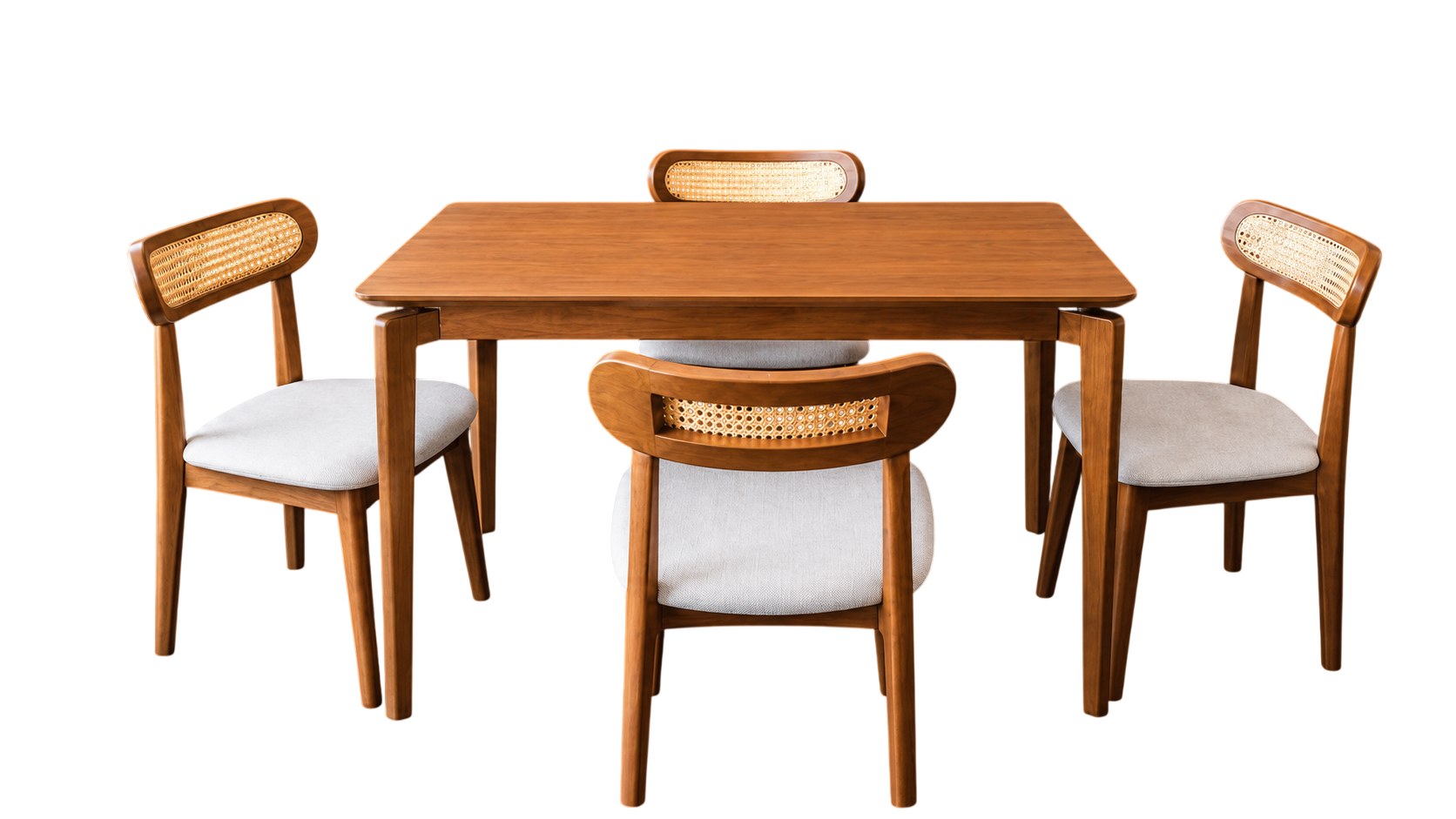 Mesa 1.40m 4 Lugares Tampo Laminado